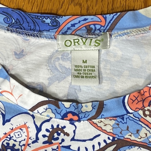 ORVIS Womens Paisley Long Sleeve Tee - Picture 3 of 6